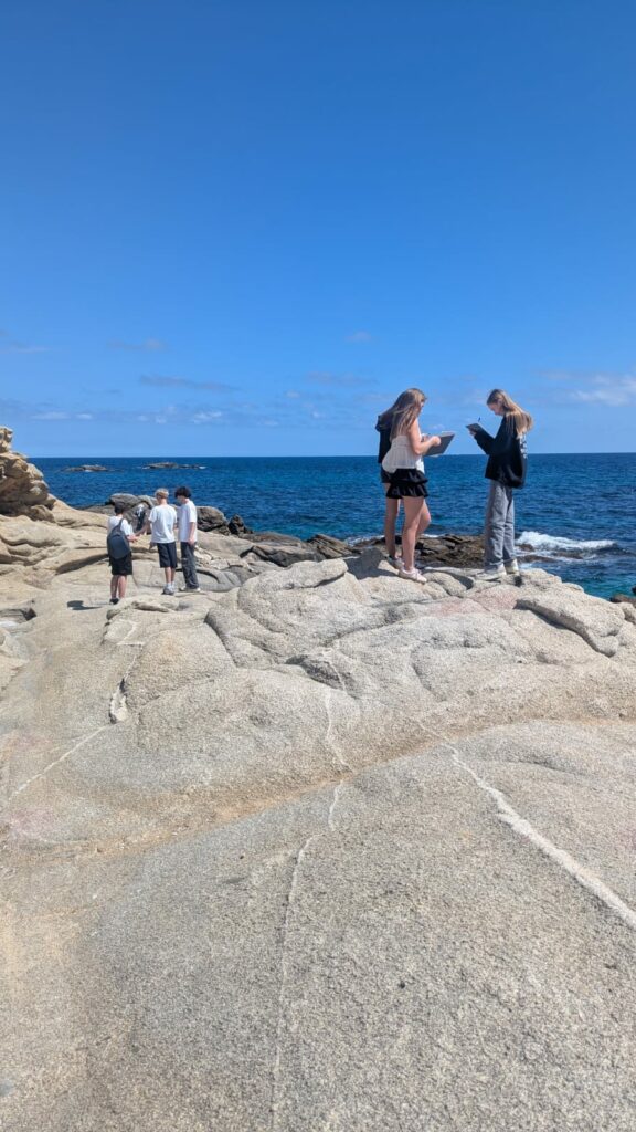 Year 10 took their Geography lesson to the beach today