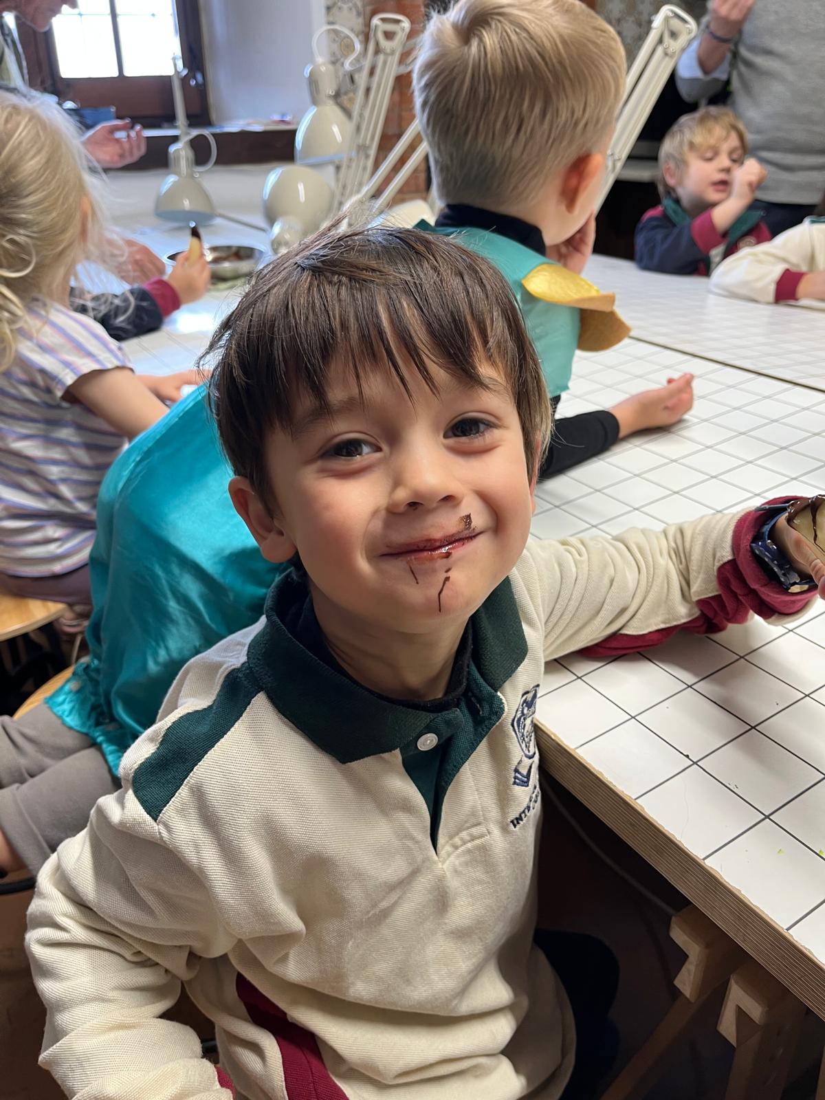 Pupil Smiling to the Camera