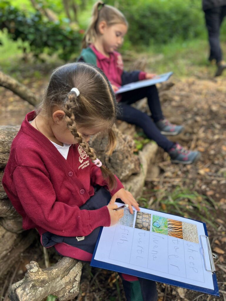 Girl Working on 100th Celebration