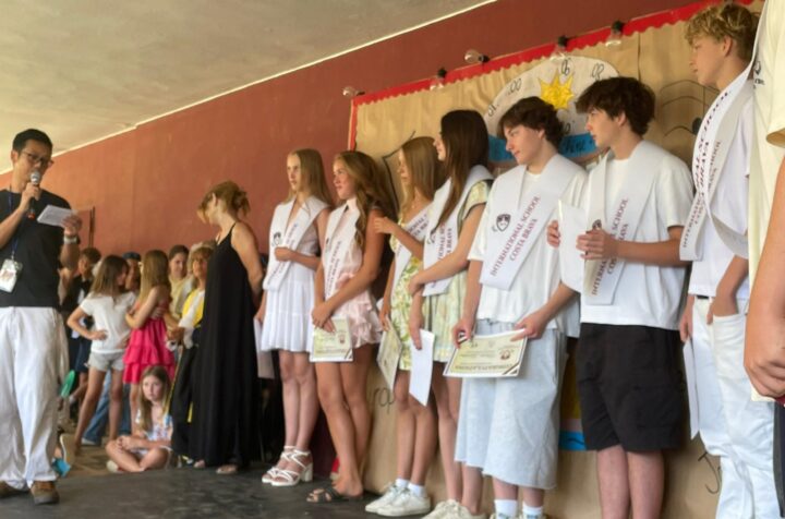 Year 11 students celebrating their graduation at International School Costa Brava